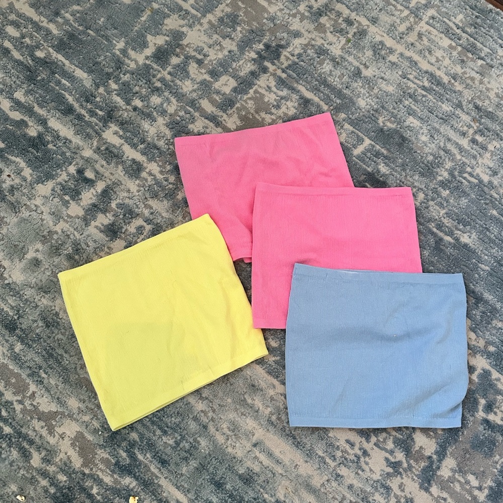 Essential pastel tube tops